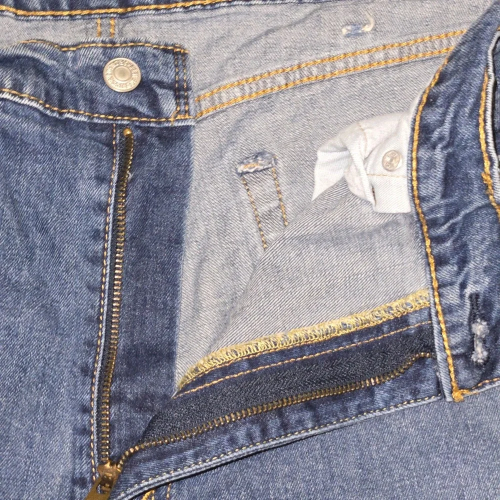 Levi's 505 Regular Fit Jeans Mens 40X32 Blue Straight Leg Stretch Denim